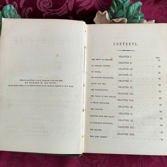 1865 The Tiger-Hunter; or, A Hero in Spite of Himself by Capt. Mayne Reid - Picture 5 of 10